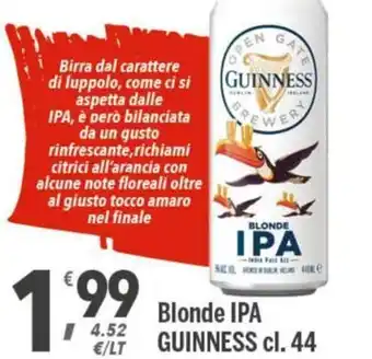 Supermercati Dok Guinness Blonde IPA cl.44 offerta