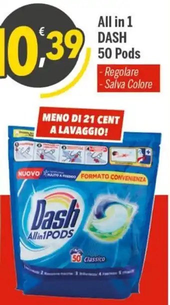 Supermercati Dok Dash All in 1 50 Pods offerta
