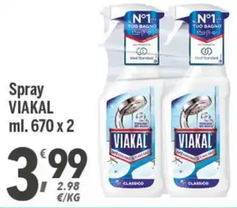 Supermercati Dok Viakal Spray ml. 670x2 offerta
