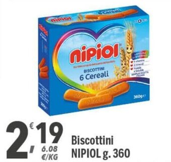 Supermercati Dok Nipiol Biscottini g.360 offerta
