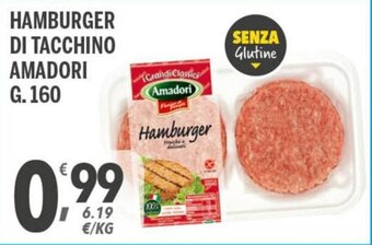 Supermercati Dok Amadori Hamburger di Tacchino g.160 offerta