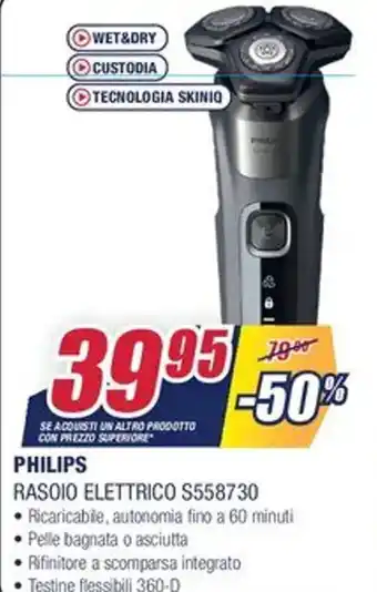 Trony Philips Rasoio Elettrico S558730 offerta