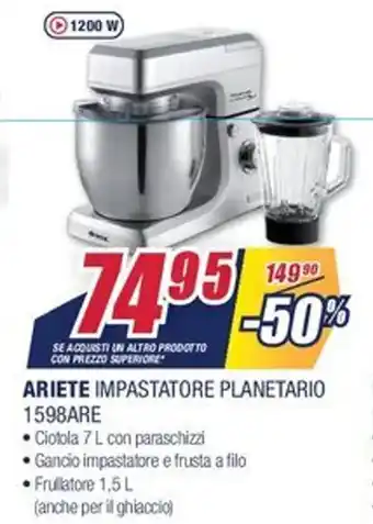 Trony Ariete Impastatore Planetario 1598ARE offerta
