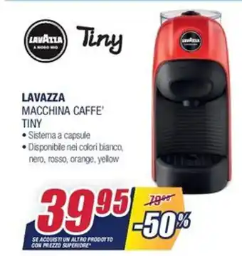 Trony Lavazza Macchina Caffe' Tiny offerta