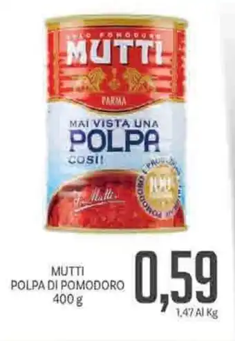 Supermercati Piccolo Mutti Polpa Di Pomodoro 400g offerta