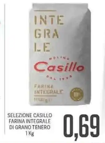 Supermercati Piccolo Selezione Casillo Farina Integrale Di Grano Tenero 1kg offerta