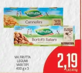 Supermercati Piccolo Valfrutta Legumi 400gx3 offerta