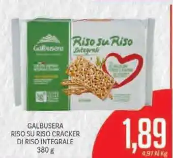 Supermercati Piccolo Galbusera Riso Su Riso Cracker Di Riso Integrale 380g offerta
