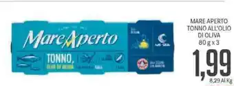 Supermercati Piccolo Mare Aperto Tonno All'Olio Di Oliva 80gx3 offerta