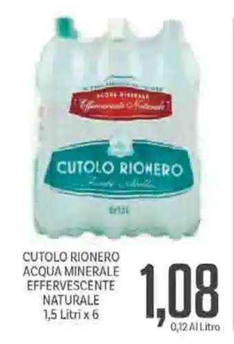 Supermercati Piccolo Cutolo Rionero Acqua Minerale Effervescente Naturale 1,5Lx6 offerta