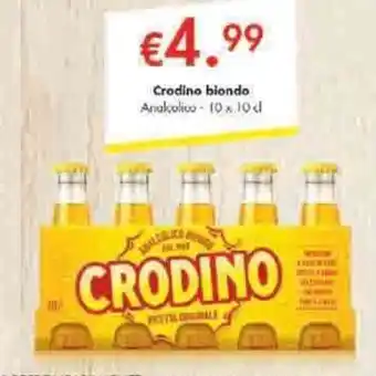 Supermercati Piccolo Crodino biondo 10x10cl offerta