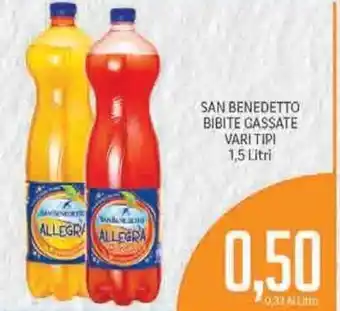 Supermercati Piccolo San Benedetto Bibite Gassate 1,5L offerta