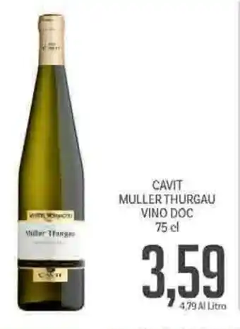 Supermercati Piccolo Cavit Muller Thurgau Vino DOC 75cl offerta