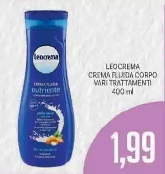Supermercati Piccolo Leocrema Crema Fluida Corpo Vari Trattamenti 400ml offerta