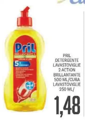 Supermercati Piccolo Pril Detergente Lavastoviglie 2 Action 250ml offerta