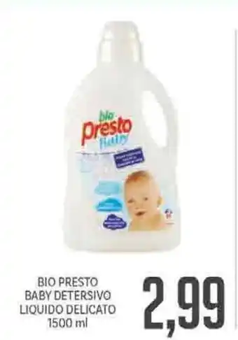 Supermercati Piccolo Bio Presto Baby Detersivo Liquido Delicato 1500ml offerta