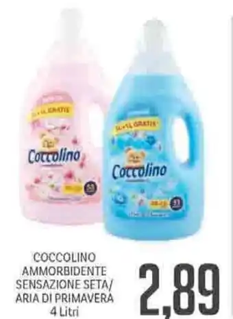 Supermercati Piccolo Coccolino Ammorbidente Sensazione Seta/Aria Di Primavera 4L offerta
