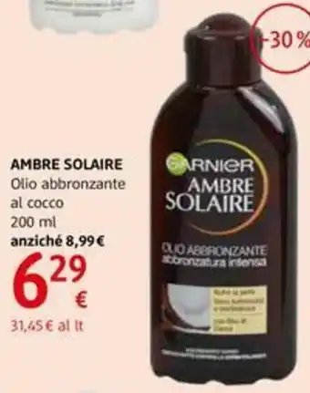 dm drogerie markt Ambre Solaire Olio abbronzante al cocco 200ml offerta