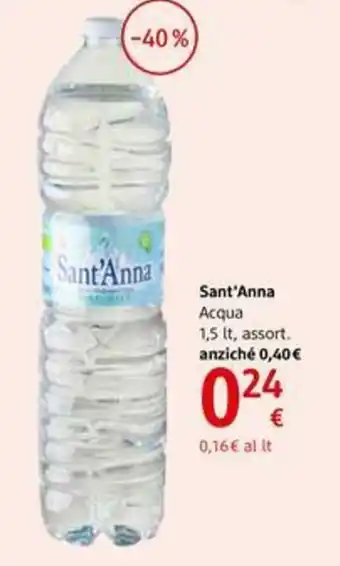 dm drogerie markt Sant'Anna Acqua 1,5lt offerta