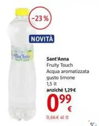 Sant'Anna Fruity Touch Acqua aromatizzata gusto limone 1,5lt