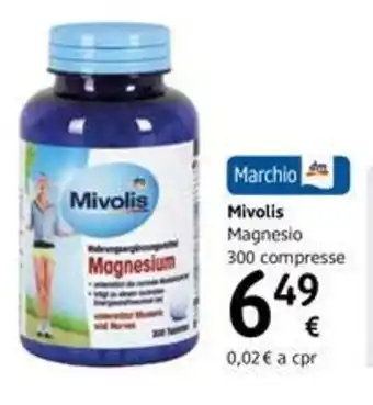 dm drogerie markt Mivolis Magnesio 300 compresse offerta