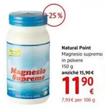 dm drogerie markt Natural Point Magnesio supremo in polvere 150g offerta