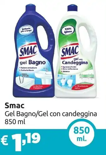 Smac Gel Bagno/Gel con candeggina 850 ml