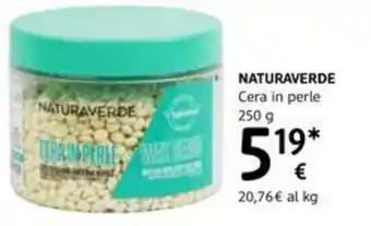 Naturaverde Cera in perle 250g