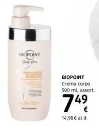 Biopoint Crema corpo 500ml