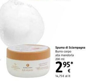 dm drogerie markt Spuma Di Sciampagna Burro corpo alla mandorla 200ml offerta