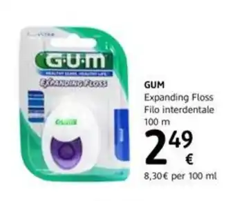 dm drogerie markt Gum Expanding Floss Filo interdentale 100m offerta