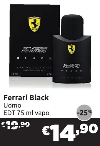 Ferrari Black Uomo EDT 75 ml vapo