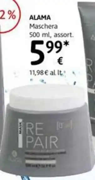 dm drogerie markt Alama Maschera 500ml offerta