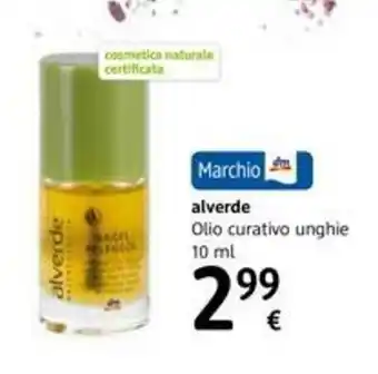 dm drogerie markt Alverde Olio curativo unghie 10ml offerta
