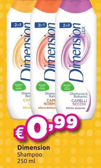 Saponi e profumi Dimension Shampoo 250 ml offerta