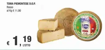 Crai Toma Piemontese D.O.P. Rosso offerta