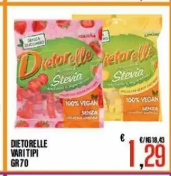Dietorelle Vari Tipi 70 gr