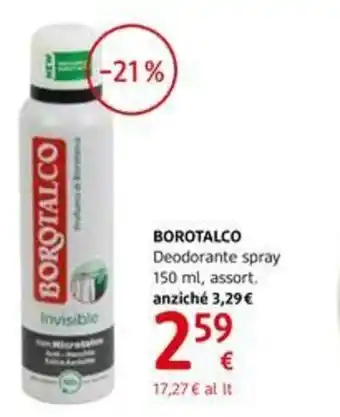 dm drogerie markt Borotalco Deodorante spray 150ml offerta