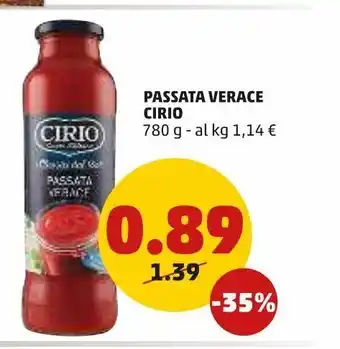 PENNY Passata verace cirio 780g offerta