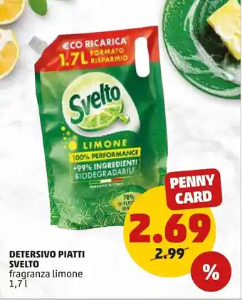 PENNY Detersivo per piatti svelto 1,7l offerta