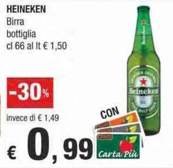 Crai Heineken Birra bottiglia cl 66 offerta