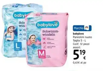 dm drogerie markt Babylove Pannolini nuoto Taglia 5-L conf offerta