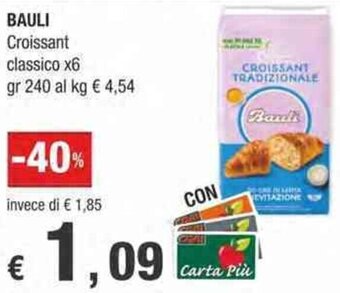 Crai Bauli Croissant classico x6 gr 240 offerta