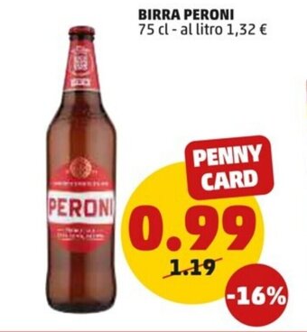 PENNY Peroni Birra 75 cl offerta