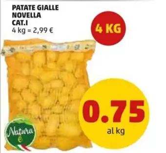 PENNY Patate Gialle Novella Cat.I 4 kg offerta