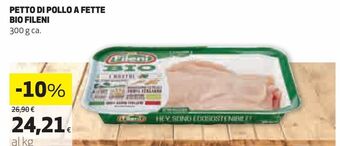 Coop Petto di pollo a fette bio fileni offerta