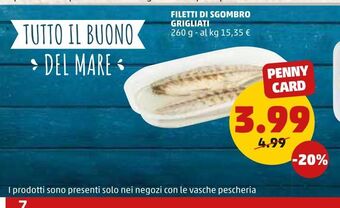 PENNY Filetti di sgombro grigliati offerta