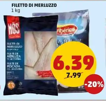 PENNY Filetto di merluzzo 1kg offerta