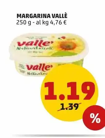 PENNY Margarina valle' 250g offerta