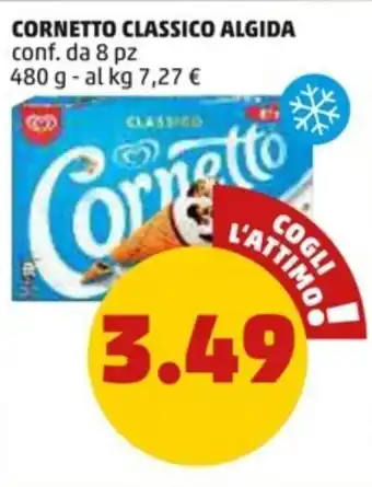 PENNY Algida Cornetto Classico 8 pz 480 g offerta